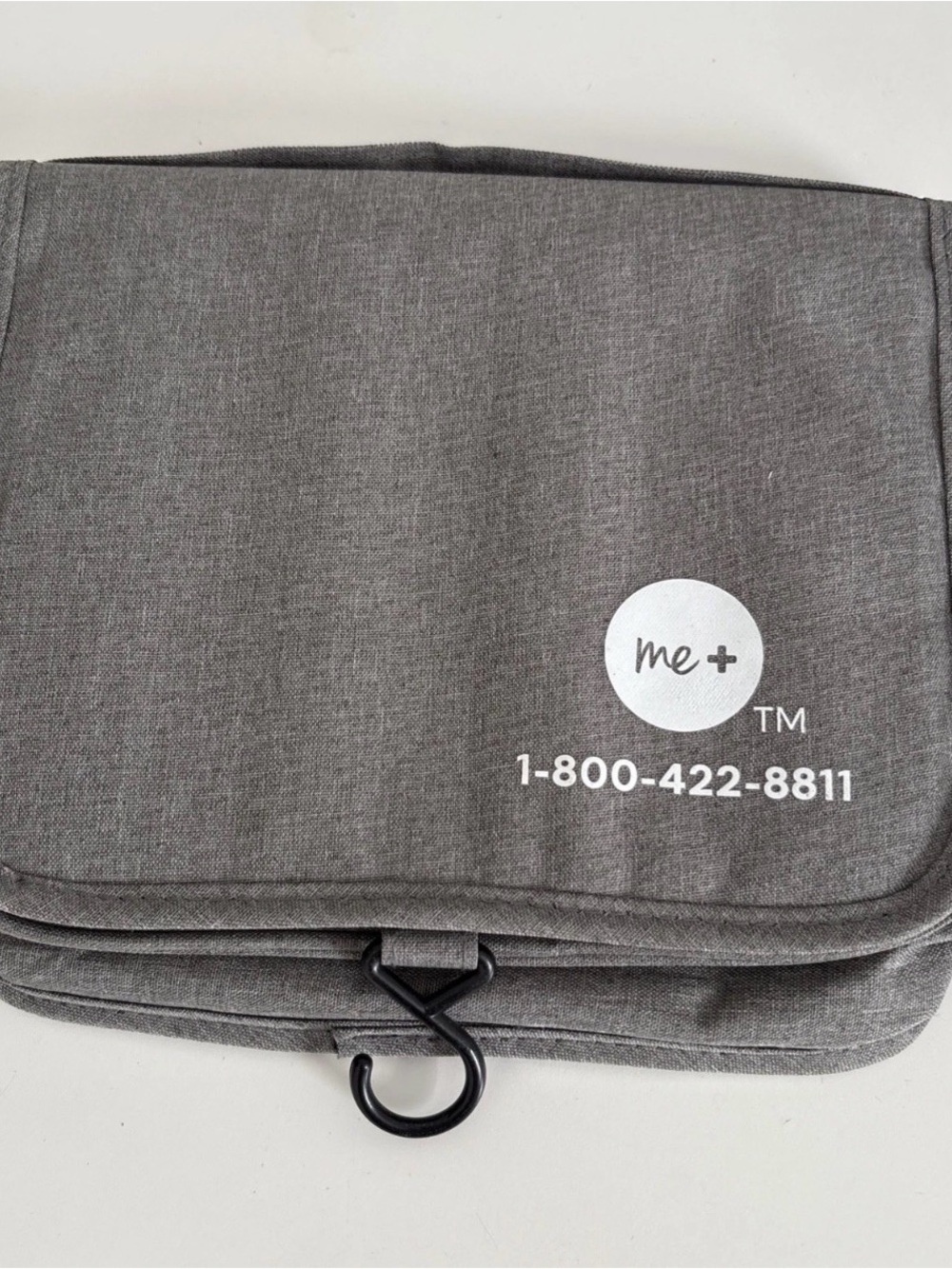 Convatec Essentials Gray Hanging Toiletry Organizer with Hook. New no Tags